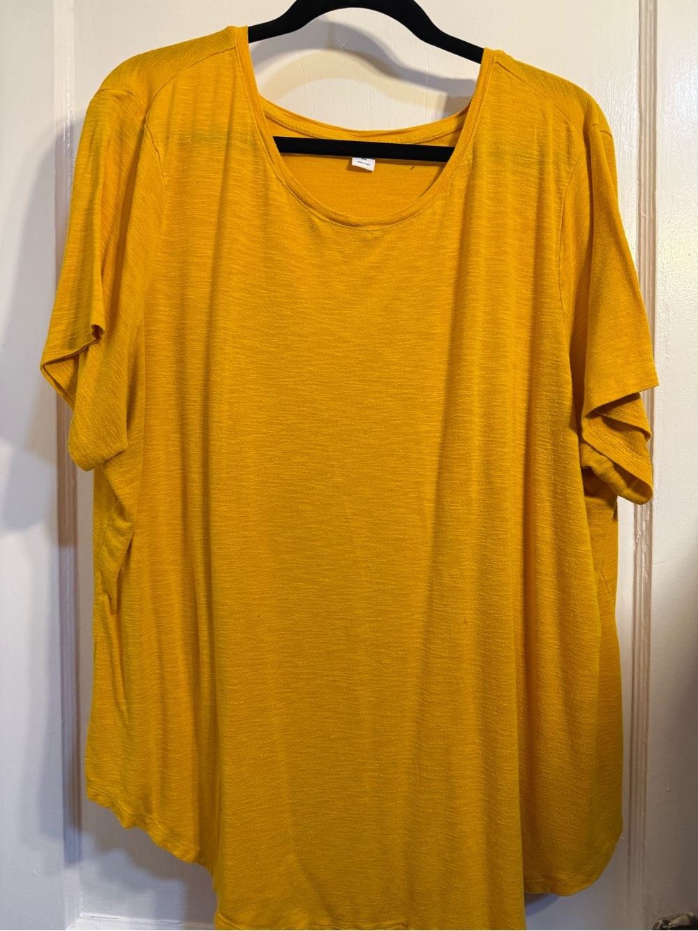 Old Navy Scoop Neck Short Sleeve Top - Mustard